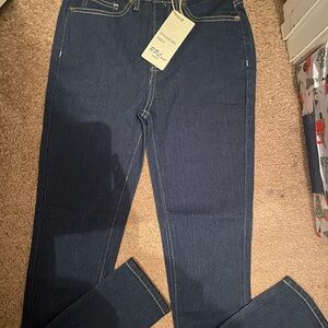 Women's High Rise Jeans - Dark Blue